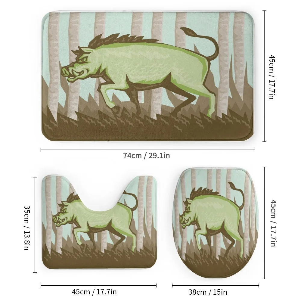 Vintage Pig Boar in Woods — Detail 1