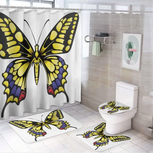 Big Machaon on a shower curtain