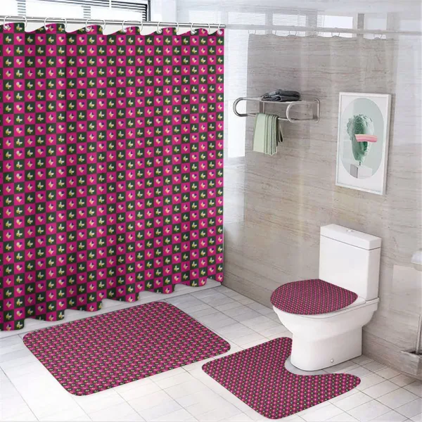 Card Suit Chess Board on a shower curtain