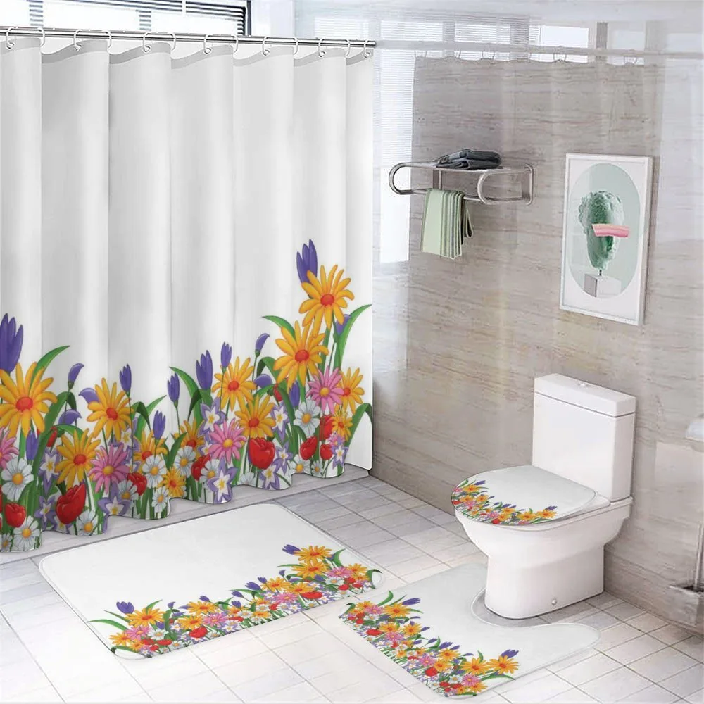 Cartoon Garden Tulips — Your design