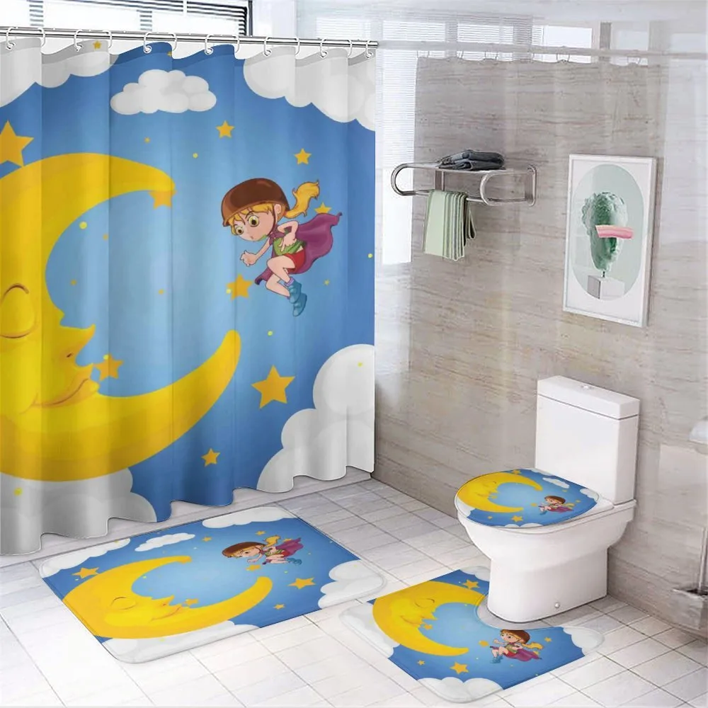 Cartoon Girl Flying — Your design