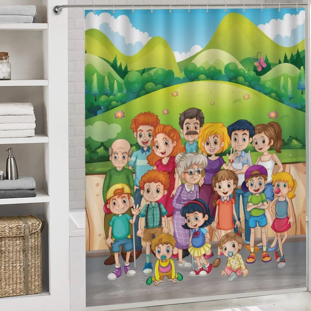 Cartoon Style Family Photo — Detail 4