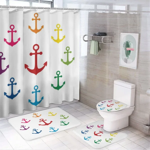 Colorful Marine on a shower curtain