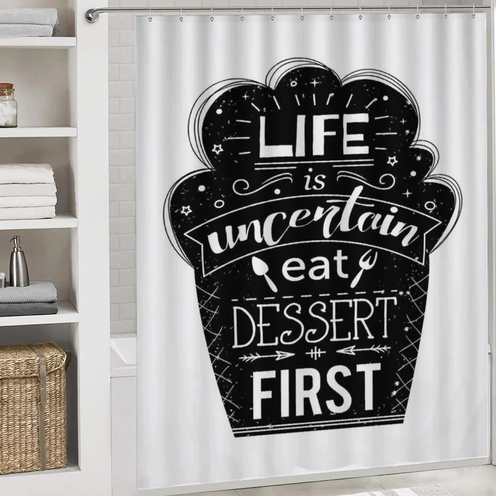 Life is Uncertain Eat Dessert — Detail 4