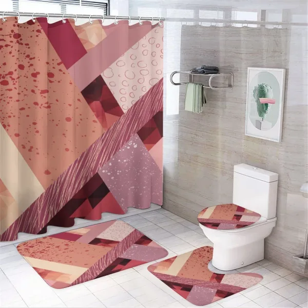Modern Design on a shower curtain
