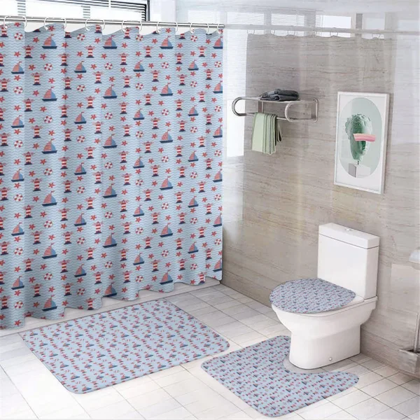 Ocean and Waves on a shower curtain