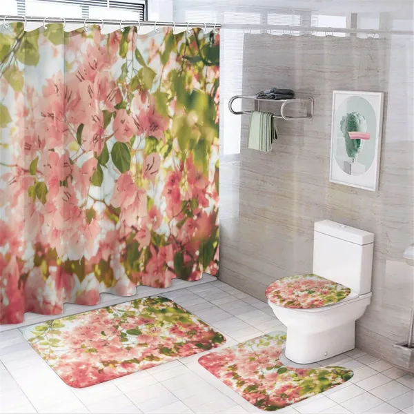 Sunny Summer Blossoms on a shower curtain