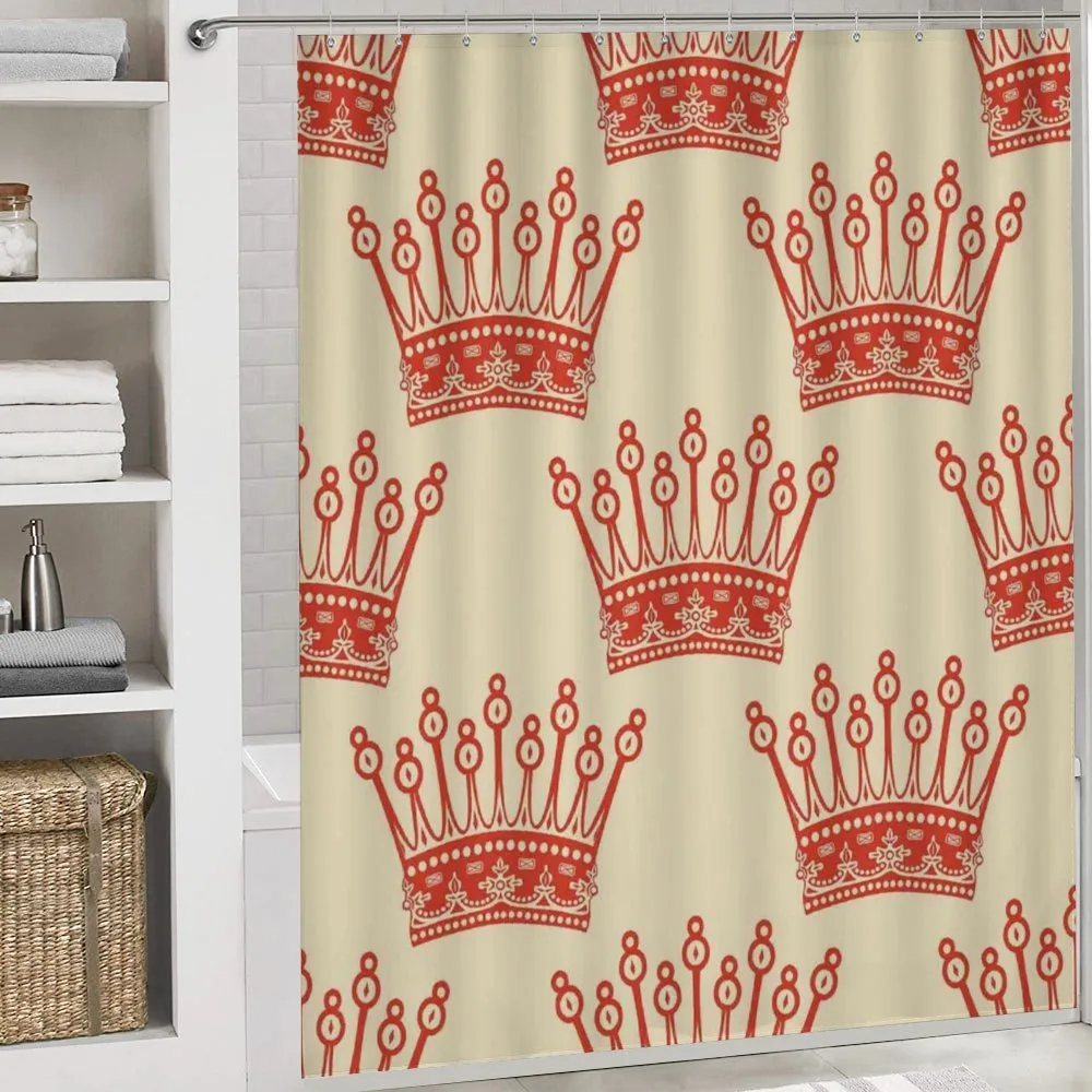 Vintage Red Crown Pattern — Detail 4