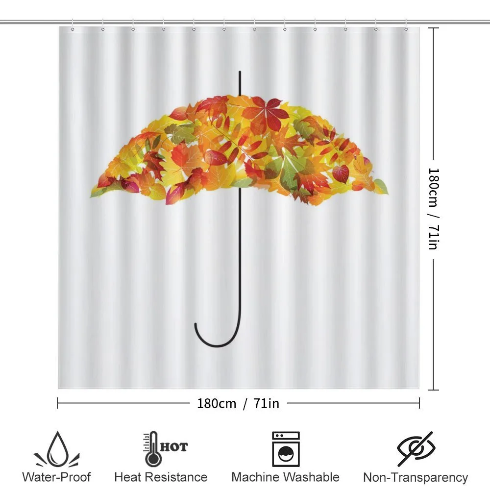 Abstract Umbrella Fall Leaves — Detail 2