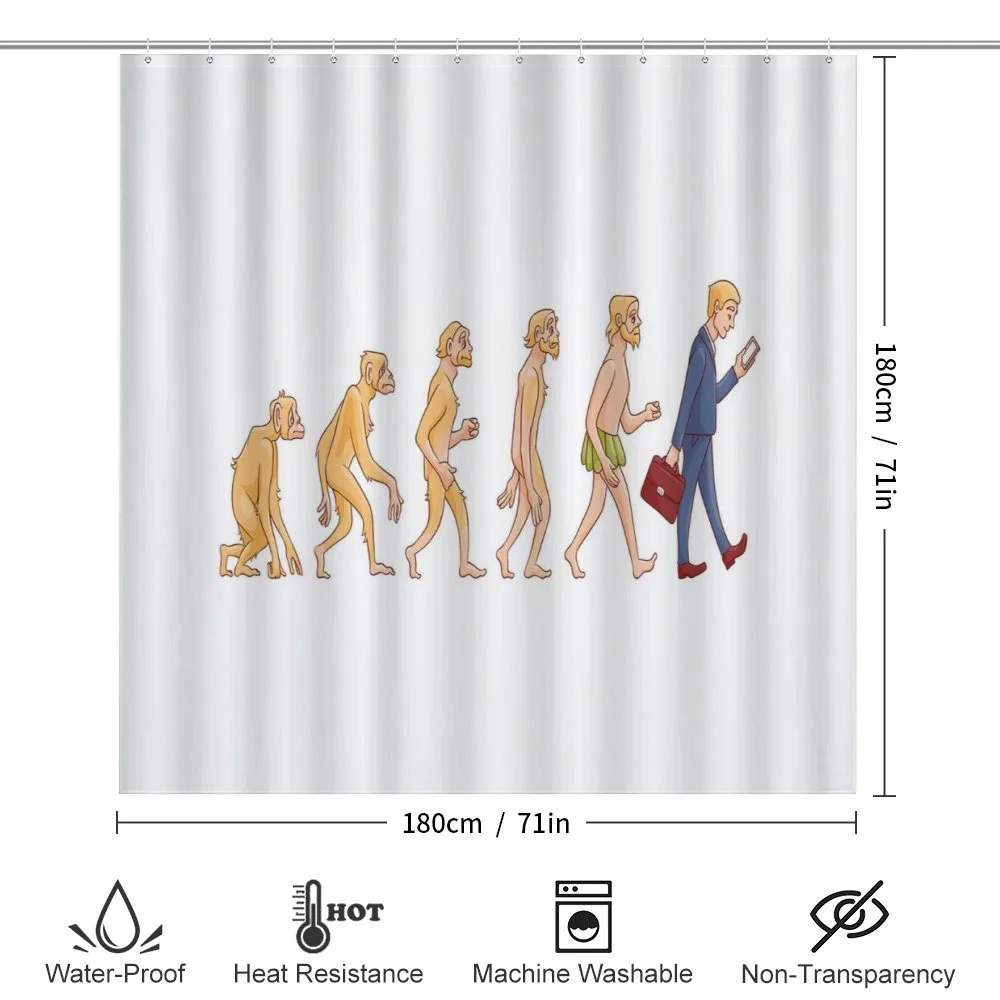 Ape to Man Cartoon Design — Detail 2
