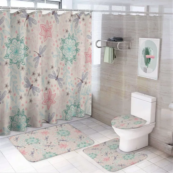 Bohem Dragonfly on a shower curtain