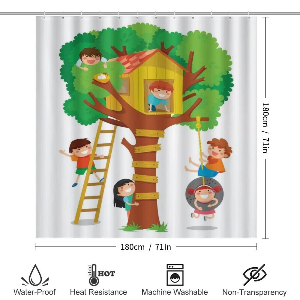 Boys Girl in a Tree House — Detail 2
