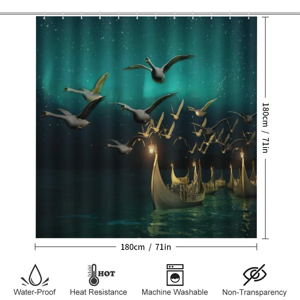 Elf Boats Birds Swans — Detail 2