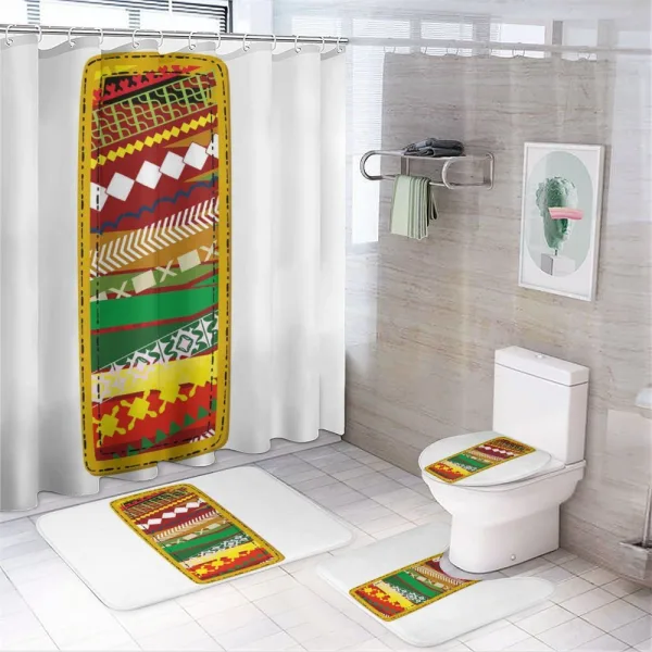 Hand Drawn Vintage on a shower curtain