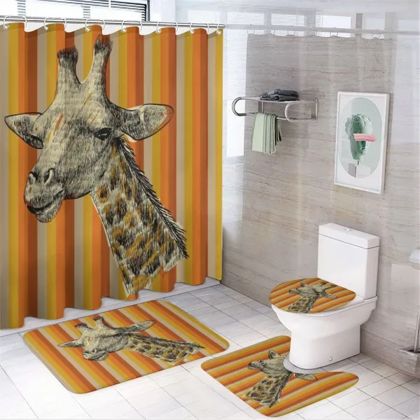 Hipster Animal on a shower curtain