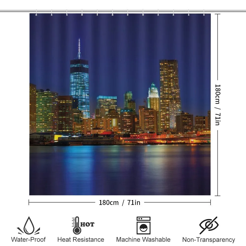 Manhattan Sunset Skyline — Detail 2