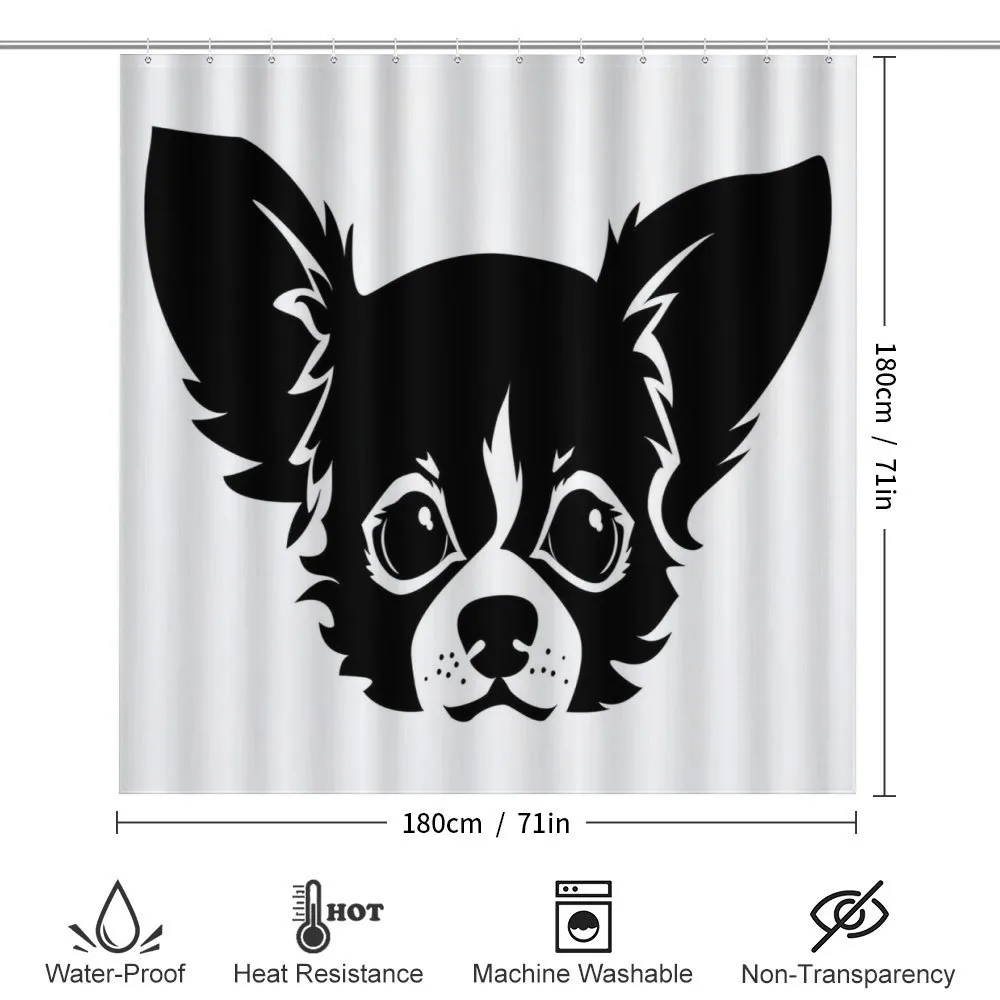 Monochrome Puppy Head — Detail 2