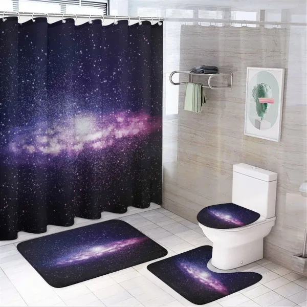 Nebula Cloud Milky Way on a shower curtain