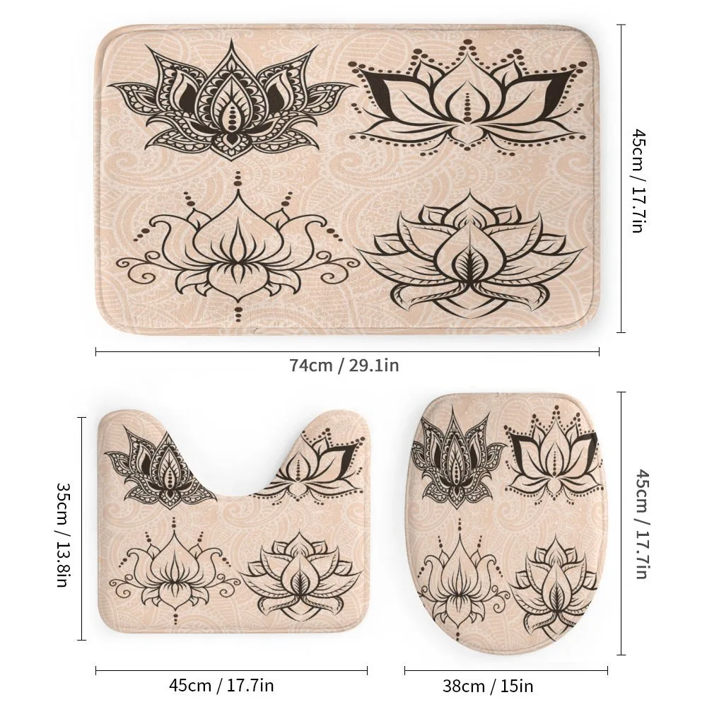 Ornamental Lotuses Swirls — Detail 1