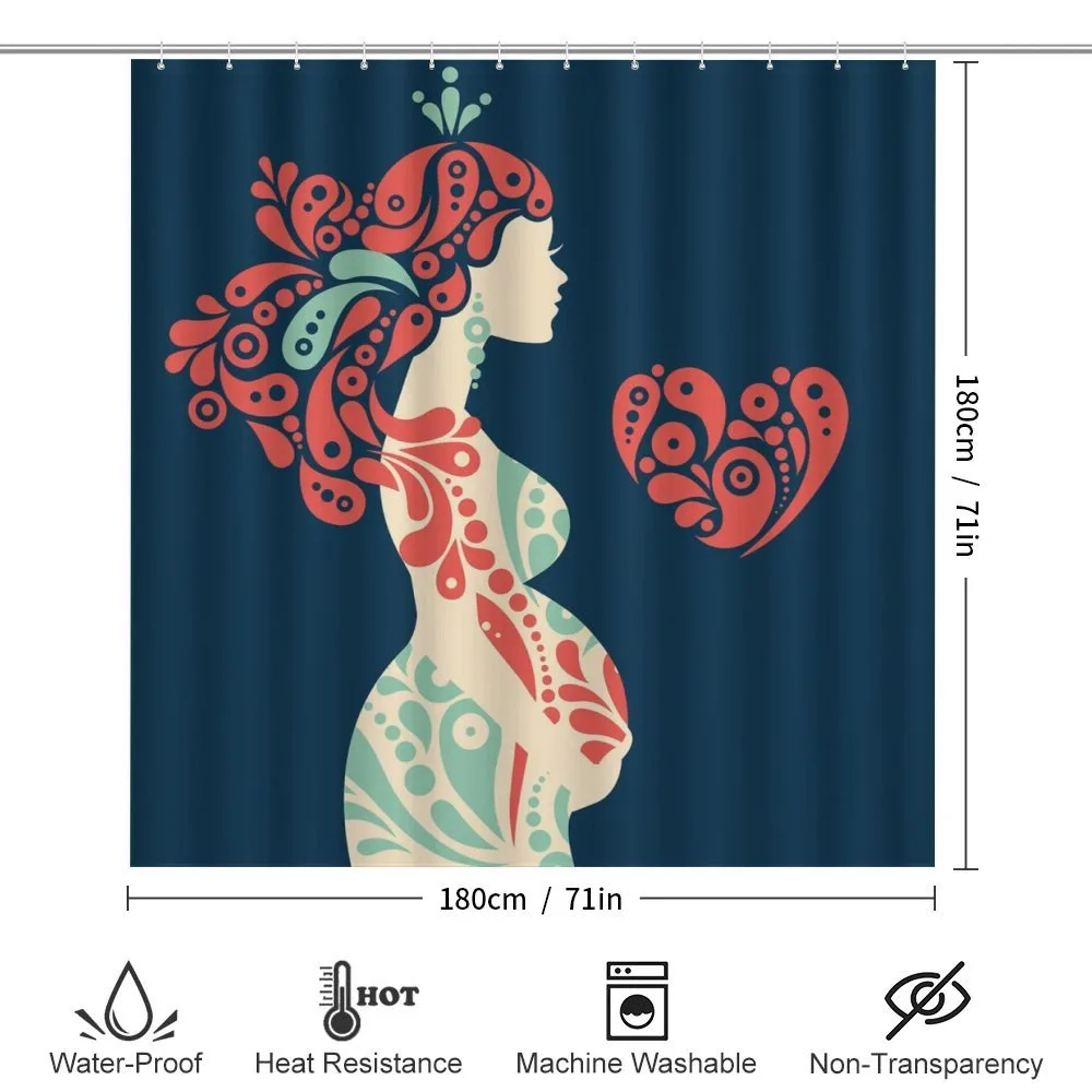 Pregnant Woman and Heart — Detail 2