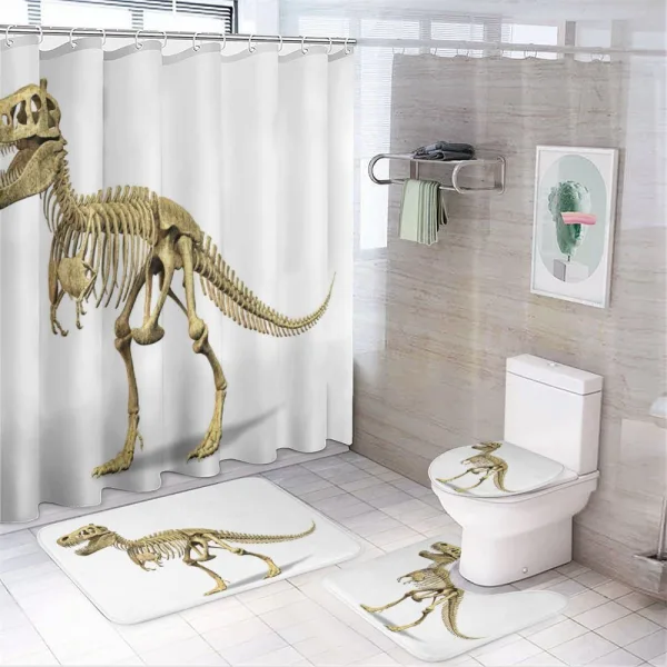 Primeval Dead Creature on a shower curtain