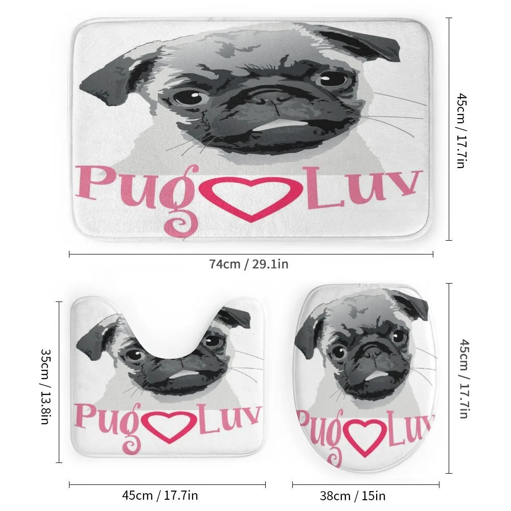 Pug Love Image Grey — Detail 1