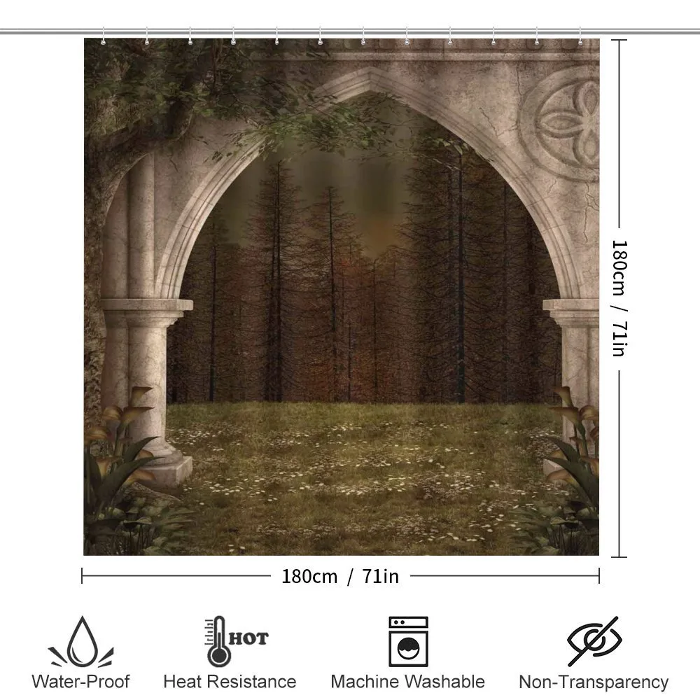 Retro Arch in Garden — Detail 2