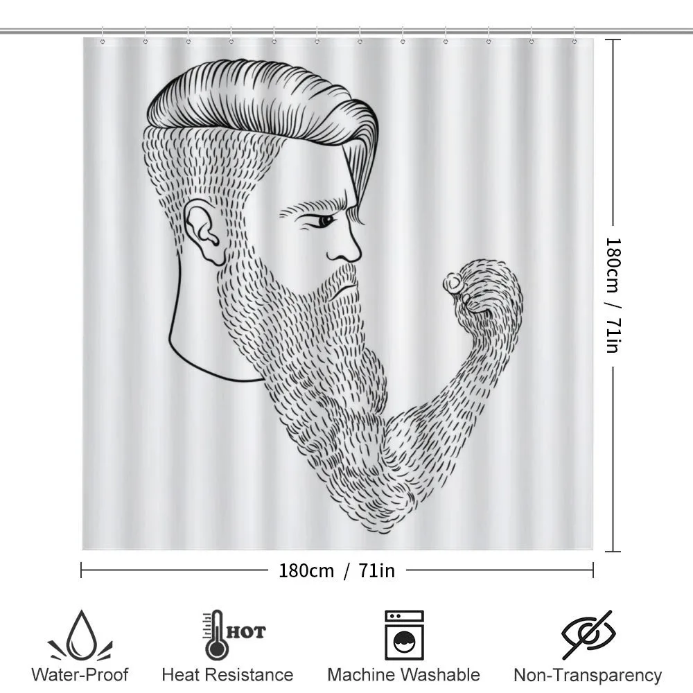 Serious Man Fist Beard — Detail 2