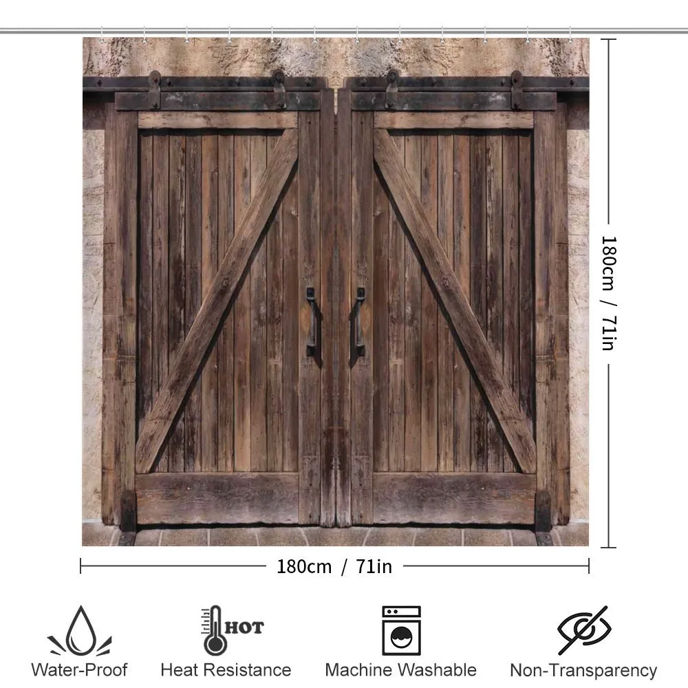 Wooden Barn Door Image — Detail 2