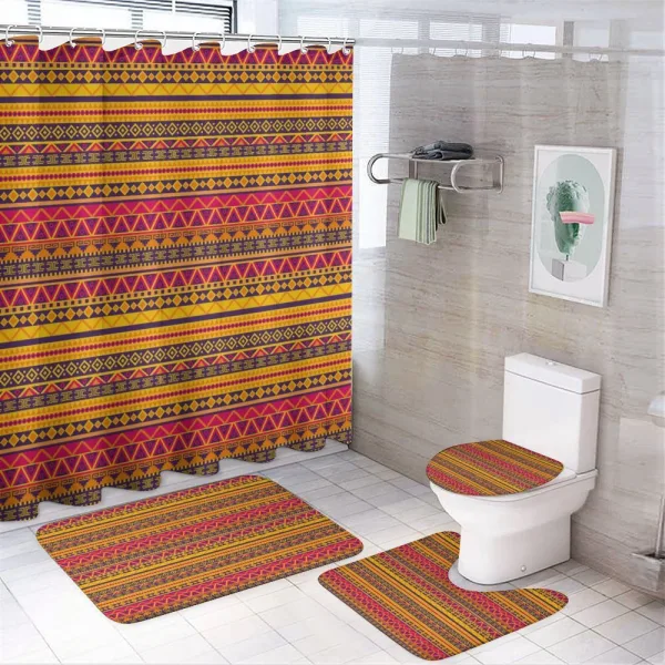 Borders on a shower curtain