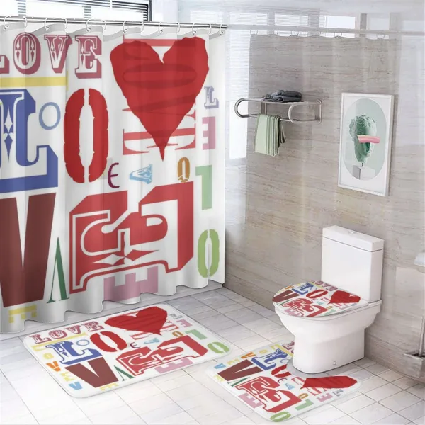 Celebration of Marriage on a shower curtain