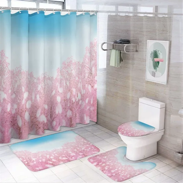 Cherry Blossom View on a shower curtain