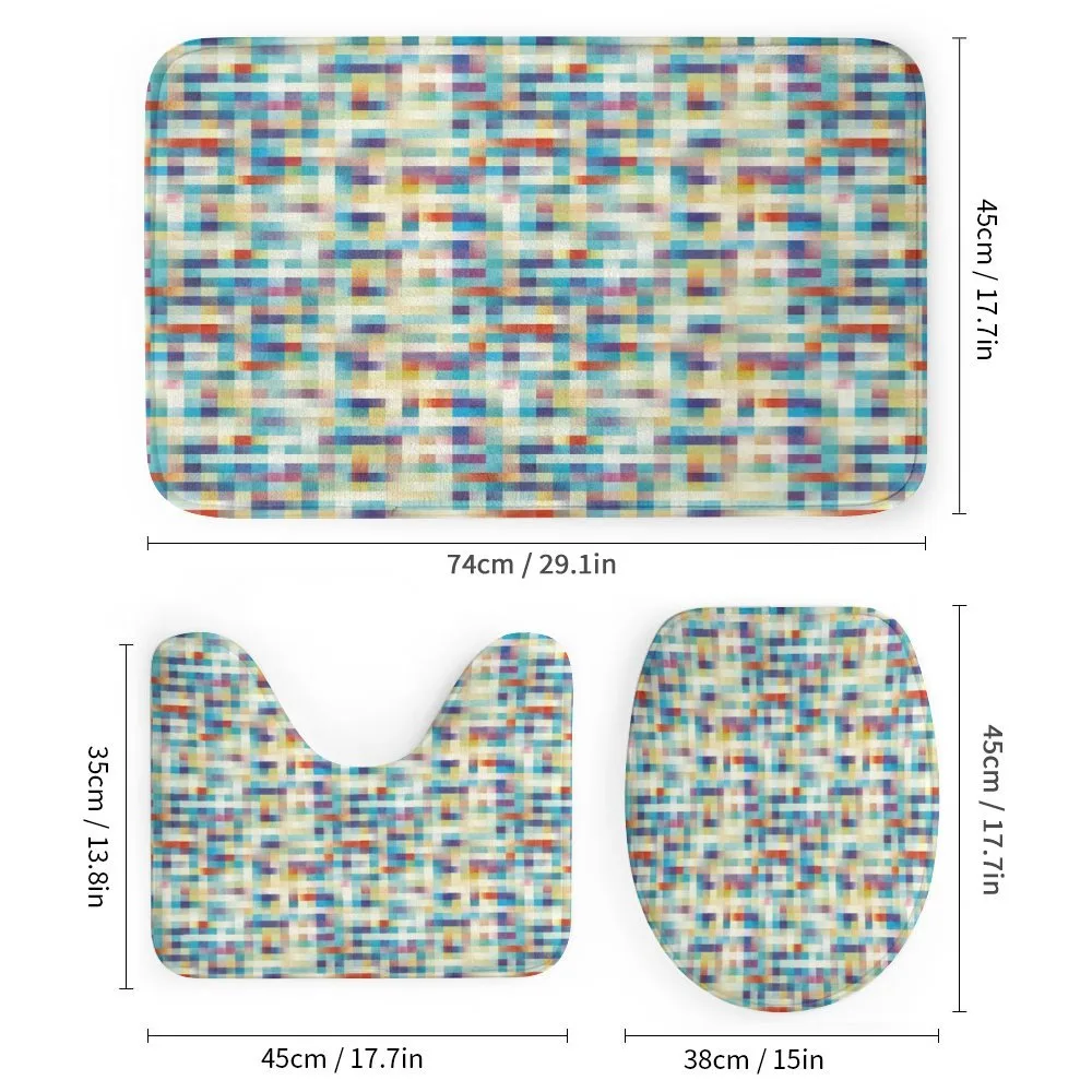 Colorful Low Poly Squares — Detail 1
