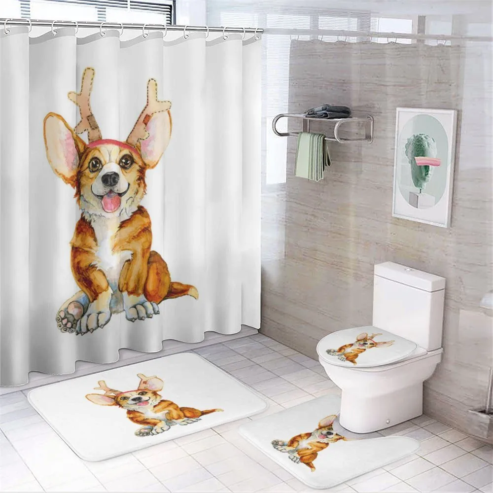 Corgi Dog with Deer Antlers — Your design