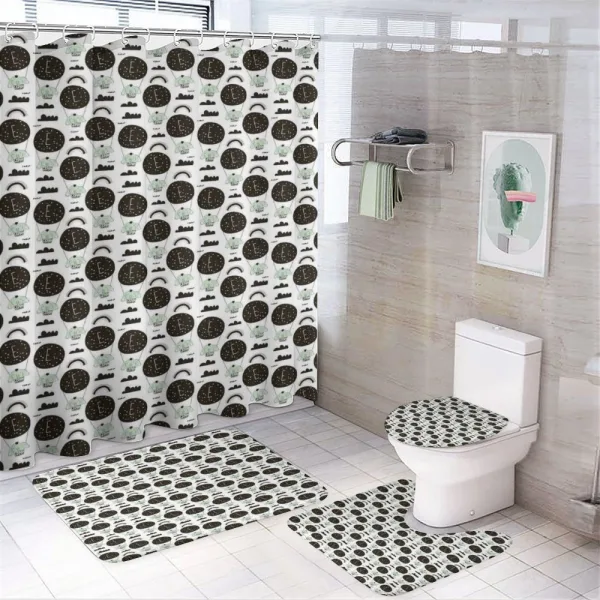 Elephants in Balloons on a shower curtain