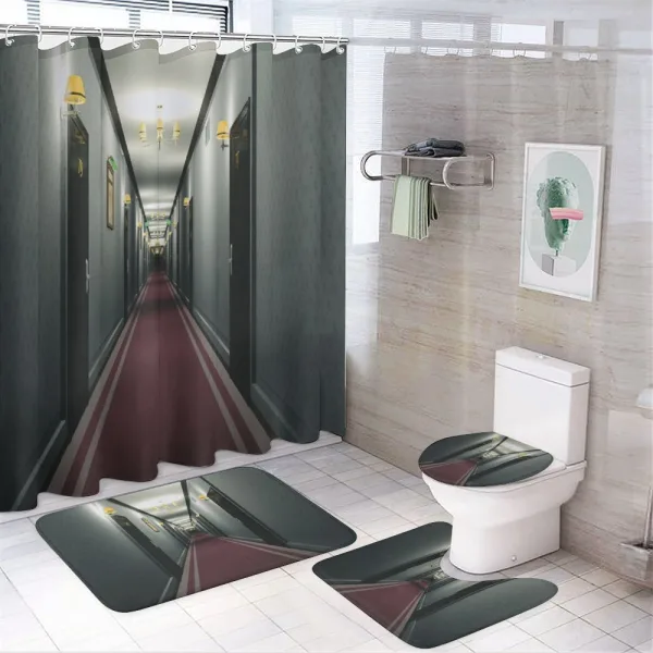 French Hotel on a shower curtain
