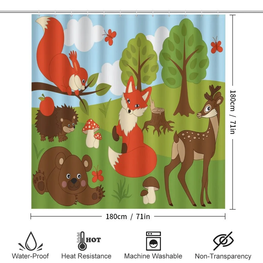 Happy Animals in Forest — Detail 2