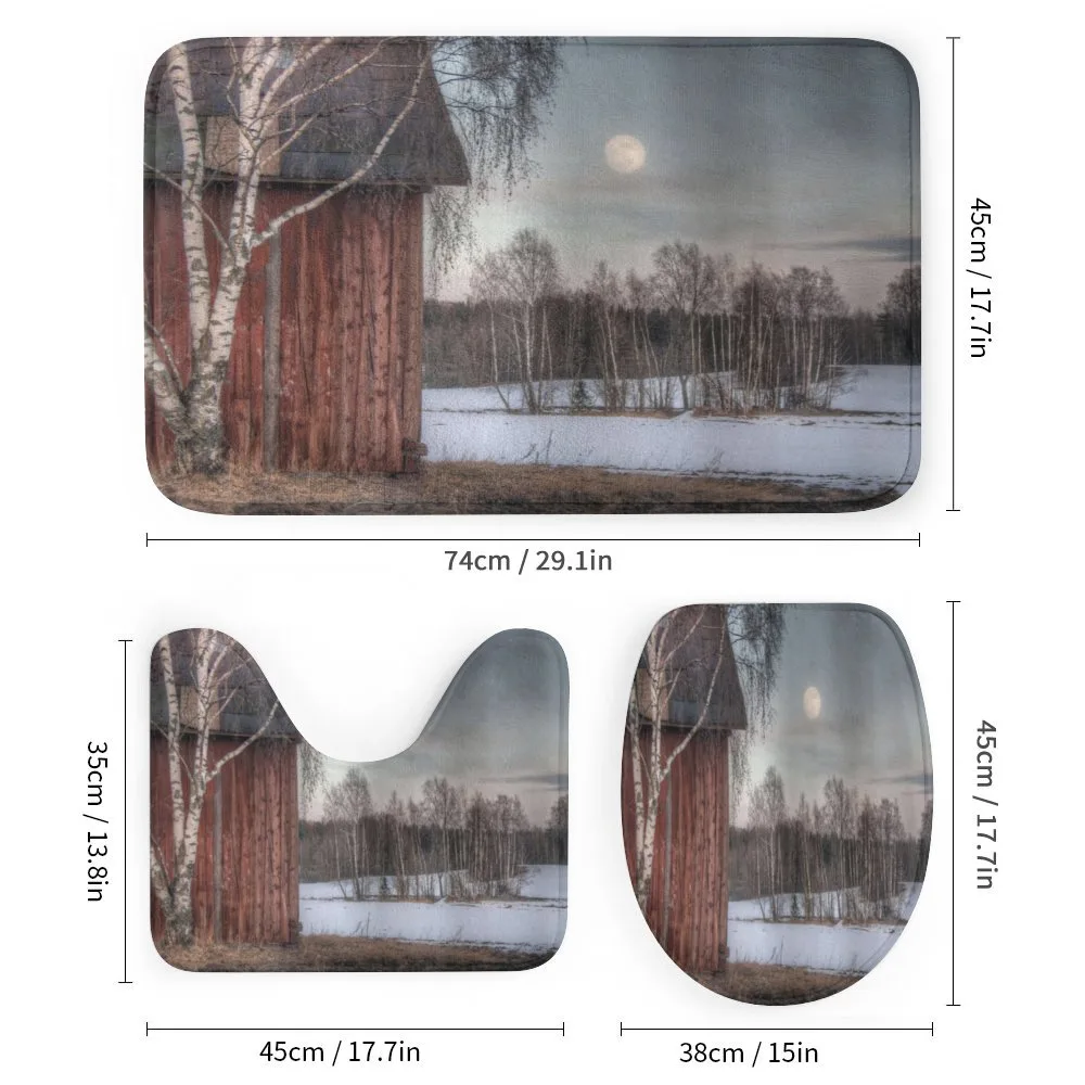 House Trees Winter Season — Detail 1