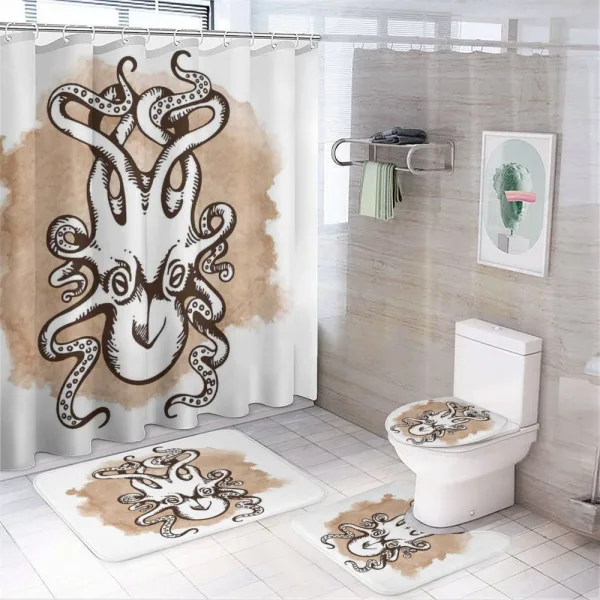 Kraken Monster on a shower curtain