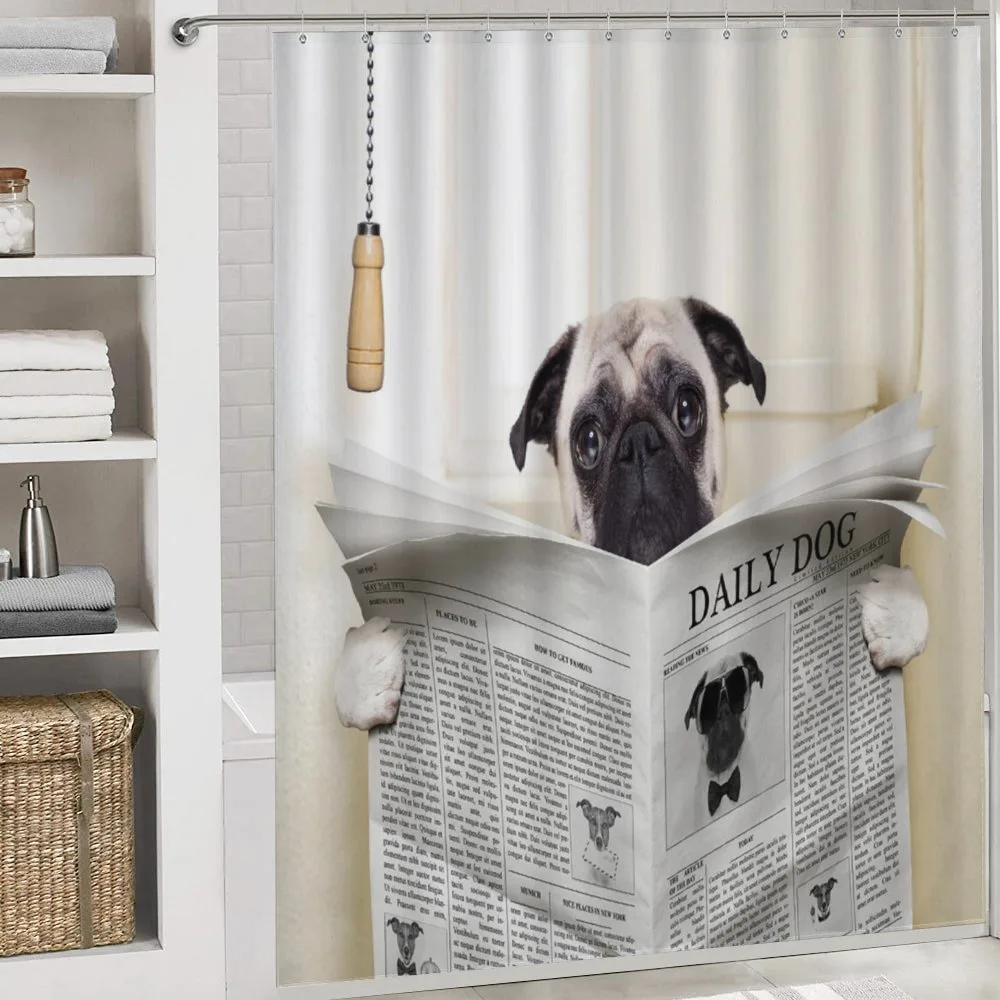 Puppy Reading Newspaper — Detail 4