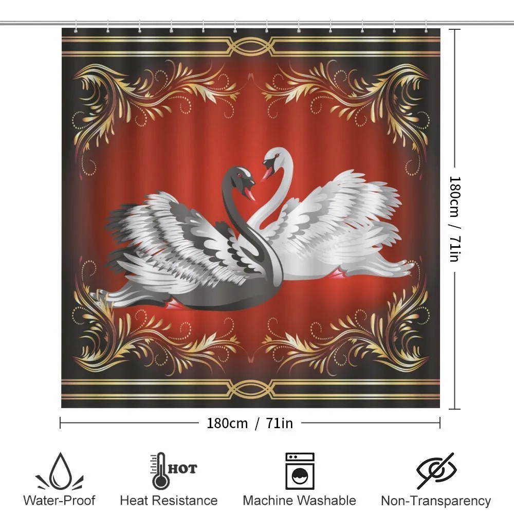 Romantic Swan Couple — Detail 2