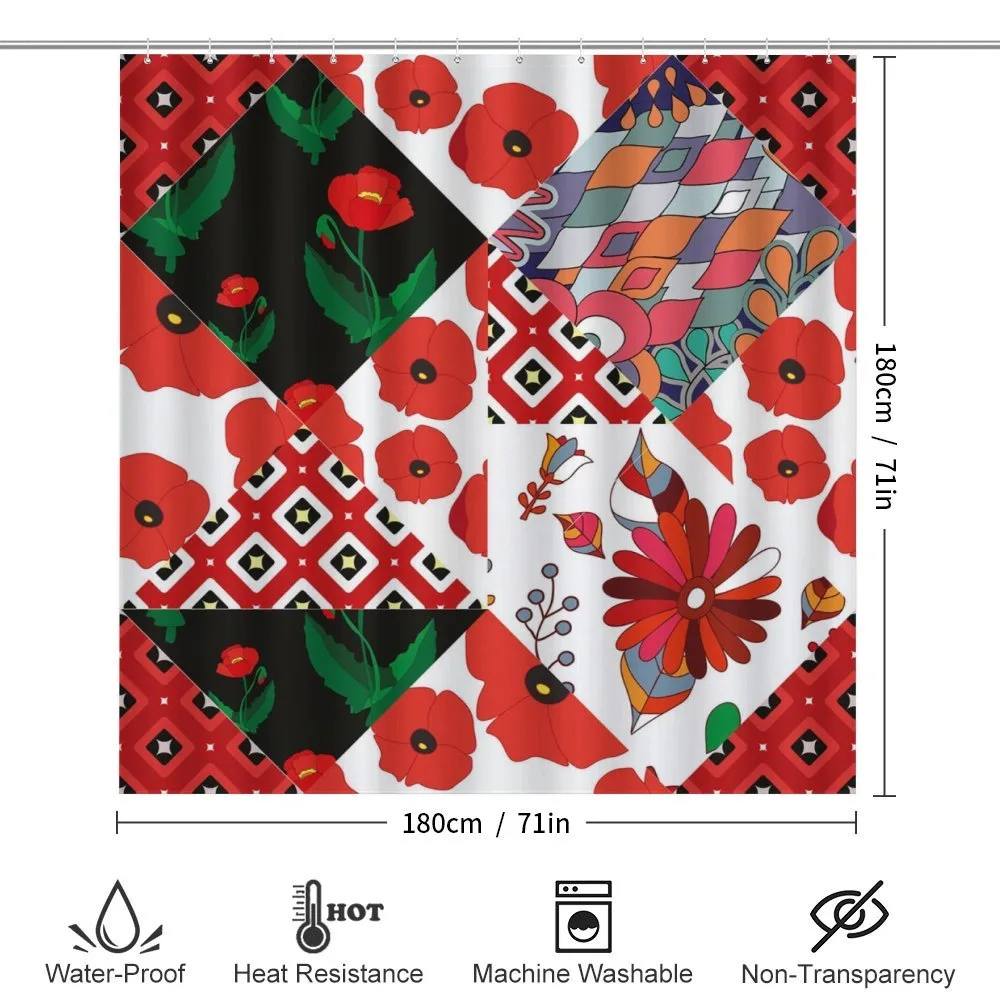 Slavic Patchwork Poppy — Detail 2