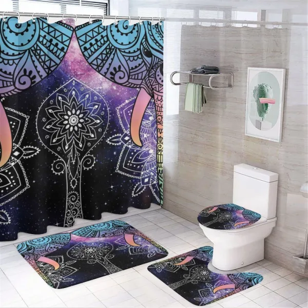 Space Galaxy with Milky Way on a shower curtain
