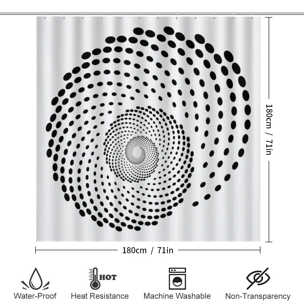 Spiral Monochrome Black — Detail 2