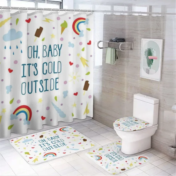 Summer Joke Colorful on a shower curtain