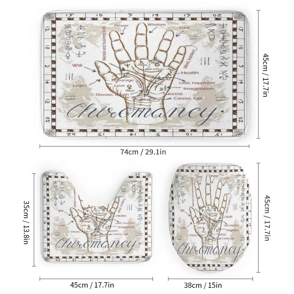 Vintage Chiromancy Chart — Detail 1