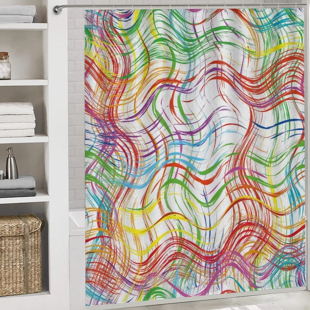 Wavy Colorful Stripes — Detail 4