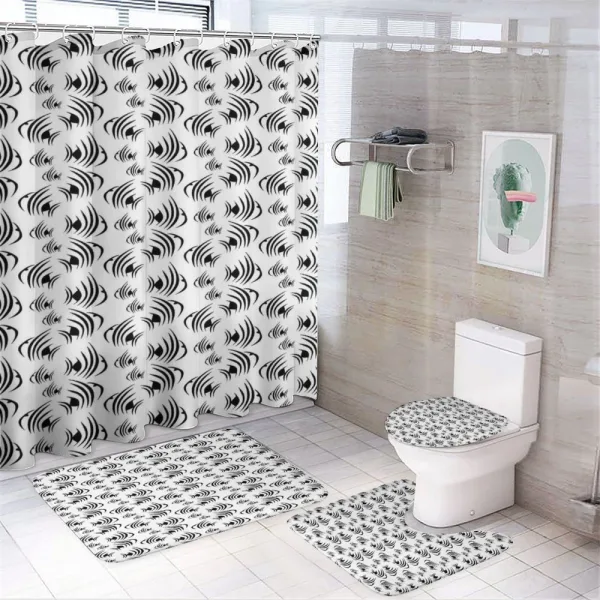 Abstract Marine Animal on a shower curtain
