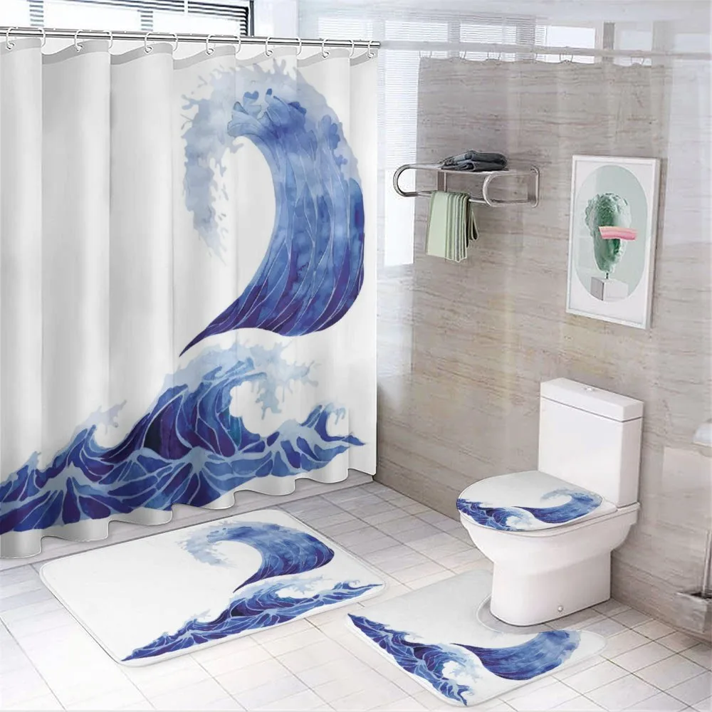 Aquatic Storm Blue Waves — Your design