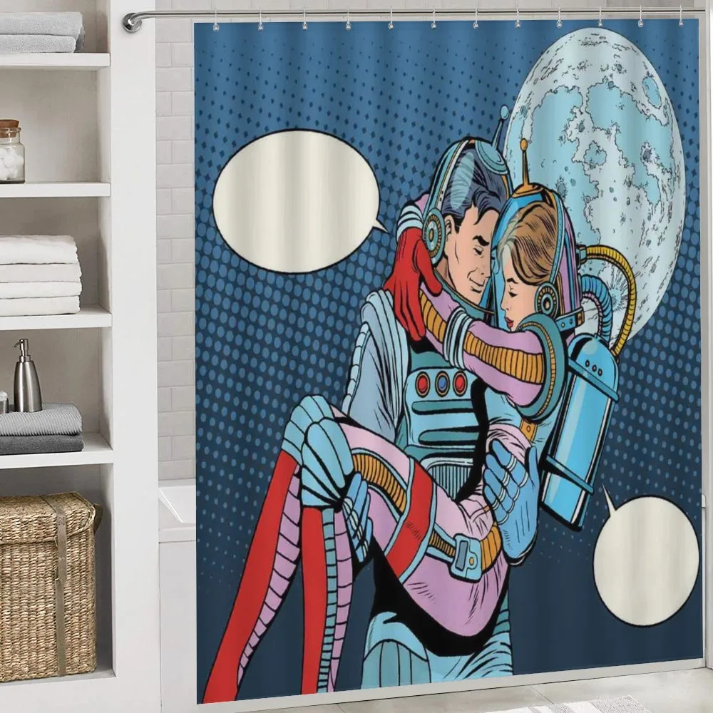 Astronaut Couple Love — Detail 4